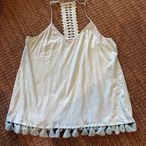 Lilly Pulitzer light teal tank.